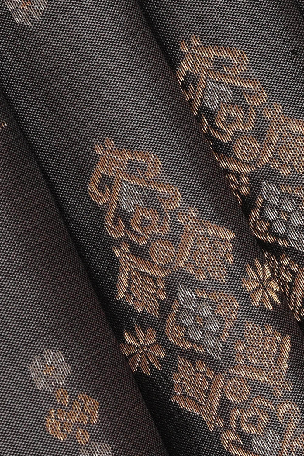 Image of Grey Silk Saree